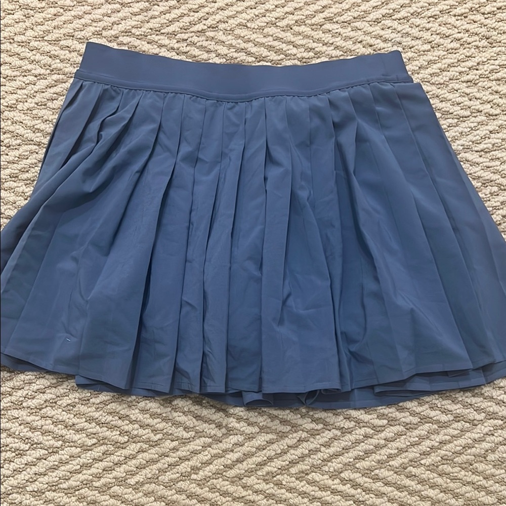 Blue Pleated Lululemon Women's Skirt